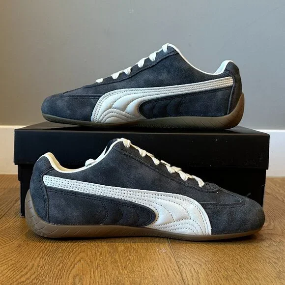 PUMA Women’s Speedcat Faded Sneakers (Cast Iron/Alpine Snow) - Picture 14 of 16